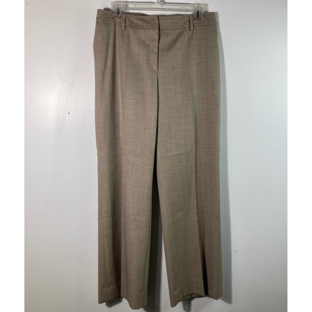 AKRIS punto Womens‎ Trousers Pants Beige Herringbone Classic 8